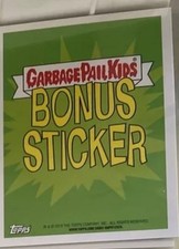 Garbage pail kids bonus Card stickers complete set. ￼ANS BNS 2014 2015. Rl Stine picture