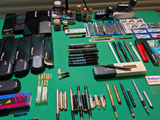 Huge 80/90s Pelikan Vintage Fountain Pen Lot includes 18K  14K Nibs *read descri picture