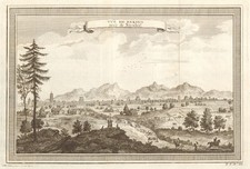 'Vue de Peking'. China. View of the city of Beijing, after Nieuhof 1748 print picture