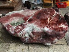 4400LB Natural Guilin Chicken Blood Jade Grand Tea Terrace Quartz Crystal Decor picture