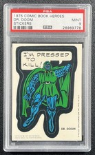 DR. DOOM PSA 9 1975 TOPPS COMIC BOOK HEROES STICKER #NNO MARVEL STICKERS 9778 picture