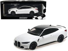 1/18 Minichamps 2021 BMW M4 Coupe G82 Alpine White Car Model 155020122 picture