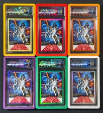 2021 Topps Chrome Star Wars Galaxy Global Posters A New Hope Thailand 1/1 Set picture