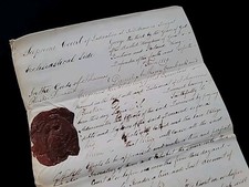 1819 George III Fort William Probate Document Last Dutch Bengal India Resident picture