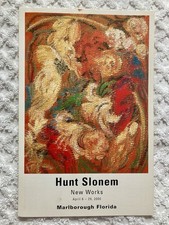 Hunt Slonem 2000 Marlborough Florida Exhibition Invitation, NY, Chattering Lory. picture