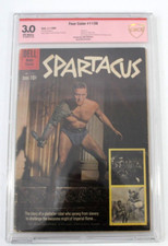 RARE CBCS 3.0 GD / VG SPARTACUS FOUR COLOR #1139, 1960,  SIGNED BY KIRK DOUGLAS picture