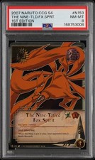 2007 NARUTO CCG SERIES 4: REVENGE & REBIRTH THE NINE-TAILED FOX SPIRIT PSA 8 picture