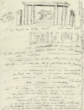 Antoine BOURDELLE - Signed Autograph Letter. Son Heracles archer of Toulouse. picture
