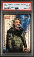 2025 Topps Chrome Marvel Studios Ego S-71 Superfractor 1/1 PSA 9 - Kurt Russell picture