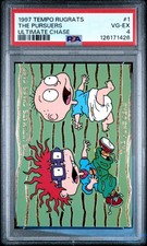 1997 TEMPO RUGRATS ULTIMATE CHASE #1 THE PURSUERS PSA 4 picture