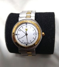 Vintage Ferrari Swiss Watch 1980s Two Tone Bracelet Working Rare JP picture