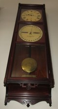 Antique Seth Thomas Office No. 9 Calendar Wall Clock Weight Driven 8-Day picture