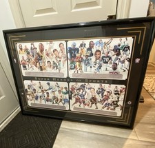 Baseball HOF Football HOF Baskeball HOF Hockey HOF 60 Signatures Signed Litho picture