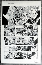 Marvel Secret Invasion #7 final battle art set Yu/Morales Spider-Man Wolverine picture