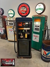 1940’s INDIAN MOTORCYCLE Gas Pump w/ Custom Made Whiskey Bar & Cigar Humidor picture