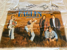 The Eagles x5 ~ Signed Autographed T-Shirt Glenn Frey Don Henley Band ~ JSA LOA picture