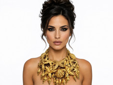 SPECTACULAR VINTAGE GIANNI VERSACE S/S 1992 MARINE SEA SHELL COLLAR NECKLACE picture