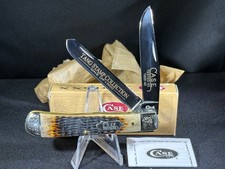 VINTAGE CASE XX TANG STAMP COLL 1997 6/1000 KNIFE BURNT SUGAR TRAPPER 6254 WOW picture