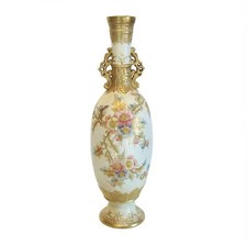 ROYAL BONN - FRANZ ANTON MEHLEM - Hand Painted & Gilded Vase / Lamp - Circa 1900 picture