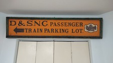 DENVER & SILVERTON NARROW GAUGE ORIGINAL SIGN HO-HON3 -S-SN3-O-ON3 60