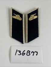 Tank troops Soviet collar tabs Black Russian Badge USSR Army Insignia 136B77 picture
