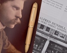 MONTBLANC for DUNHILL 149 Meisterstück 18k Barleycorn Fountain Pen by Lefebvre picture