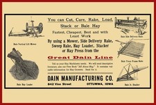 Vintage Style Metal Sign P2 1910 DAIN 36x24 picture