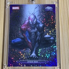 2026 Topps Chrome Marvel Fanfare Spider-Man Purple Speckle Refractor /75 FF-39 picture