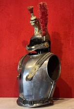 Second Empire Napoleon Cavalry Battleship Helmet and Battleship picture