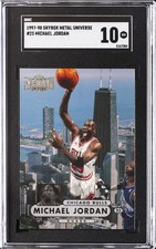 1997-98 SKYBOX METAL UNIVERSE #23 MICHAEL JORDAN SGC 10 GM picture