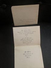 VTG 1887 Original Wedding Invitation Henry Sisson Nellie Jas F Kennedy Moscow NY picture