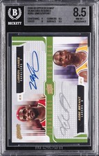 2008-09 UD MVP SIGNATURES REQUIRED #SRBJ LEBRON JAMES/KOBE BRYANT BGS 8.5 picture