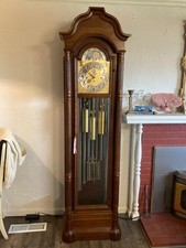 Herschede #106: 9 Tube Christopher Columbus Grandfather Clock Orig Owner 1975 picture