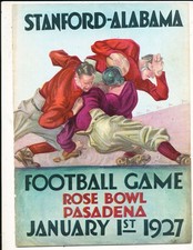 1927 Rose Bowl Football Program Alabama vs Stanford stadium ed. picture