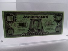 McDonald's Money,   $ 1000 Dollar Burger Bucks. Fred Turner,  Ray Kroc . Rare picture