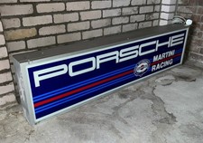 RARE 1970’s MARTINI RACING ILLUMINATED DEALER SIGN GARAGE SERVICE WORKSHOP picture