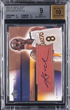2003-04 UD SWEET SHOT SIGNATURE SHOTS SP BGS AUTO 10 #KB KOBE BRYANT BGS 9 picture