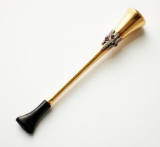 Antique Alfred Dunhill gold cigarrete holder stamps 18k antique smoking object picture
