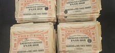 Lot of 1000 China 1903 5% Gold Loan Bonds - 500 Francs - With Coupons picture