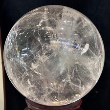 42.77LB rare Herkimer clear quartz ball crystal &Extra large water bladder picture