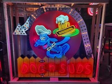 New Dog n' Suds Painted Neon Sign w/ Chaser Lights 106 IN W x 96 IN H picture