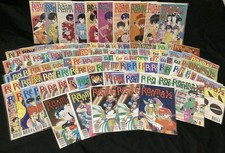 RANMA 1/2 1 ANIME MANGA HUGE COMIC BOOK LOT 127 ISSUES MANY HIGH GRADE COPIES picture