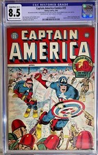 ⭐️Captain America Comics #25, 1943 CGC 8.5 VF+ (3rd Highest Grade)❤️Beautiful picture