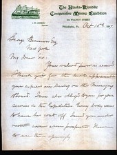 1897 - Alaska Klondike Mining Expedition - FANTASTIC EX RARE Letter Head Bill picture