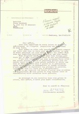 Original Autograph Ulrike Meinhof (RAF, 1934-1976) & Frans Masereel (1889-1972) picture