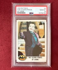 1989 Topps Batman #4 Joker PSA 10 GEM MINT Jack Nicholson RC Low POP picture