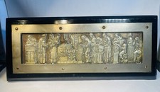 Judaica 1920s Jerusalem Bezalel School Yom Kippur Relief Plaque picture