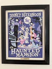 D23 Expo 2019 Disney Afternoon Haunted Mansion Framed Art LE 25 Peraza Rare no 1 picture