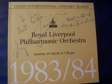 Howard Williams  conductor . Eugene Sarbu  violinist Autograph  (LE6) picture
