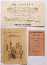 1920'S JUDAICA AMERICANA BETH EL TALMUD TORAH PHOTO PROGRAM MALDEN MASSACHUSETTS picture